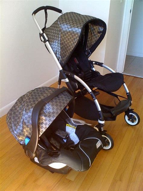 baby car seat gucci|Gucci baby stroller and carseat.